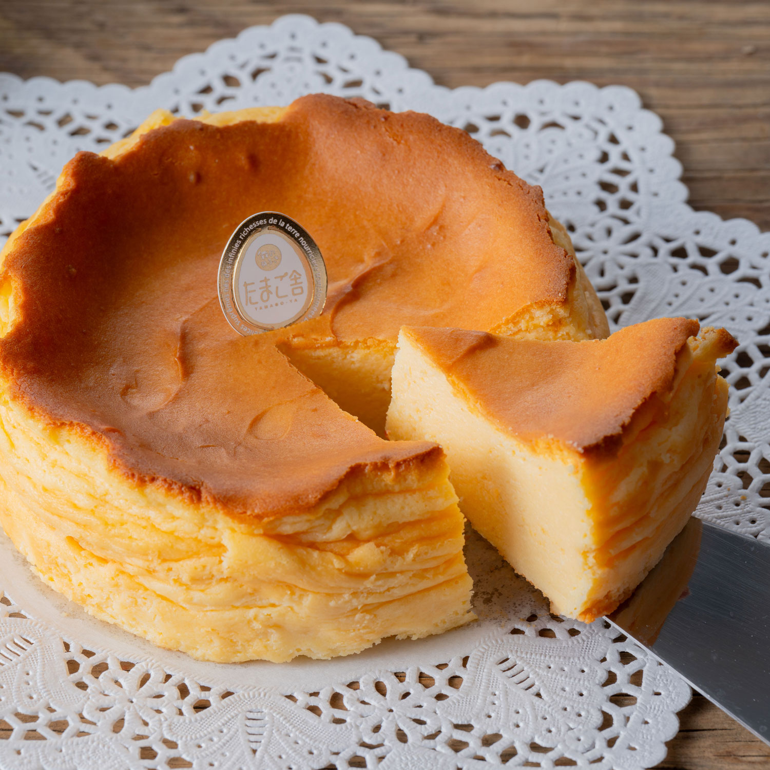蔵王チーズ使用たまご牧場のチーズケーキ